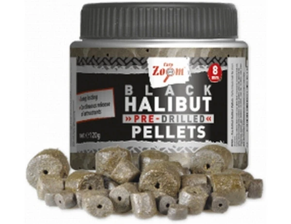 Carp Zoom Pre-Drilled Black Halibut Pellets 20mm 120g 4 Carp Zoom Pre-Drilled Black Halibut Pellets 20mm 120g - Afbeelding 2