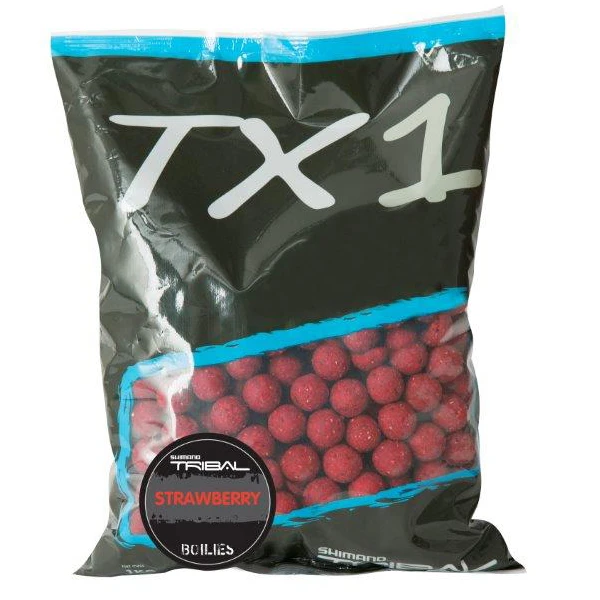 Shimano TX1 Boilies Strawberry 20mm 5kg - 3 Zakken Voor De Prijs Van 2! 3 Shimano TX1 Boilies Strawberry 20mm 5kg - 3 Zakken Voor De Prijs Van 2!