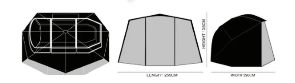 Prologic Avenger 65" Brolly & Mozzy Front 4 Prologic Avenger 65" Brolly & Mozzy Front - Afbeelding 2